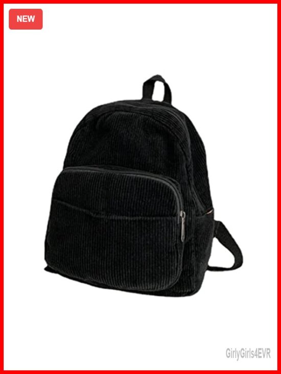 Small Corduroy Backpack for Women - Cute Mini Aesthetic Bookbag Purse main image 5